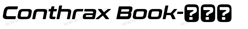 Conthrax Book字体转换